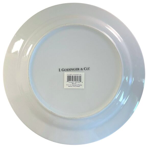 I. Godinger & Co. Set of 4 Dessert Plates 7.5" Fruit Food Spring Design #9530 - Picture 6 of 9